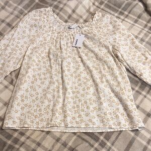 NWT Sonoma Floral Blouse (Size L)